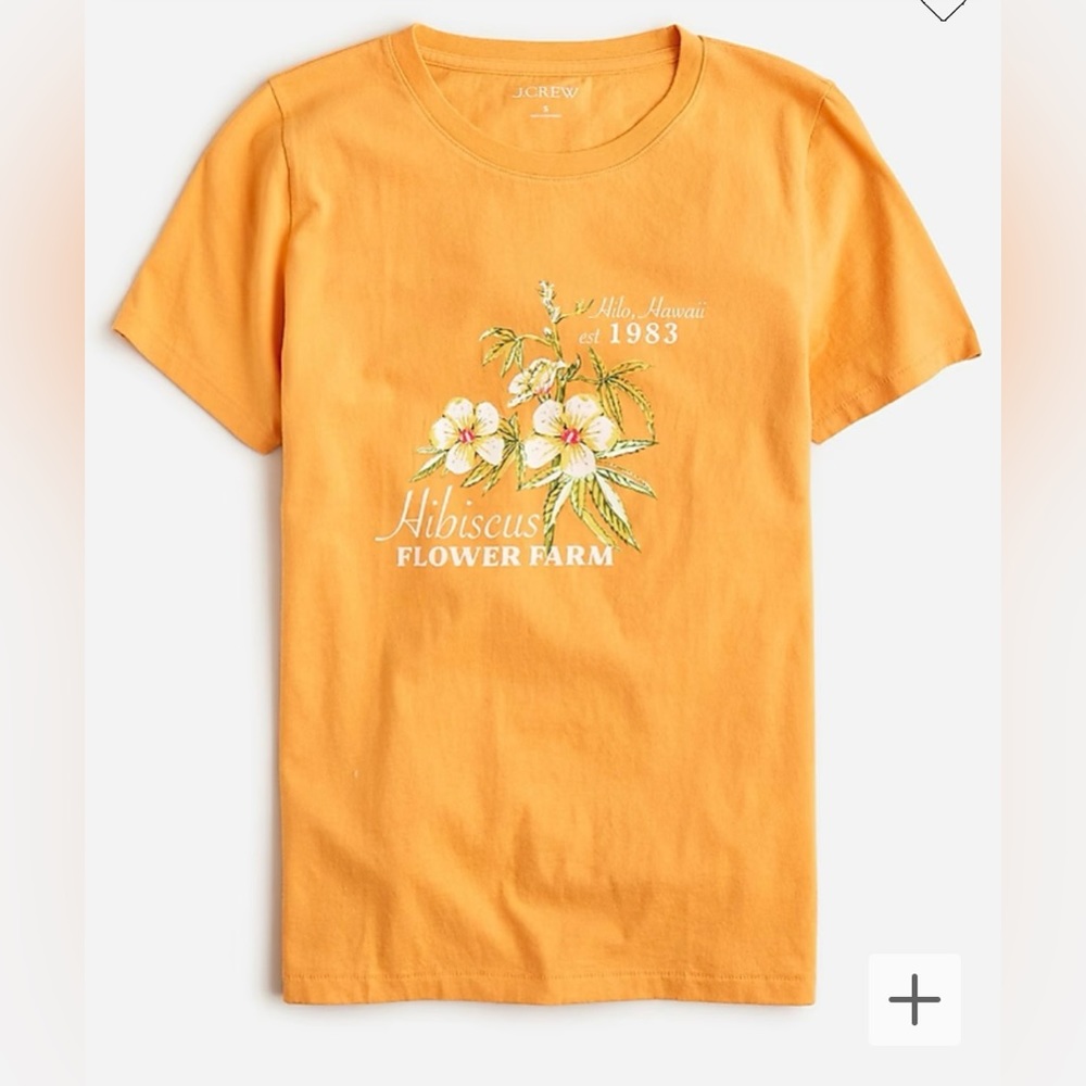 Classic Fit Hibiscus Graphic T-Shirt
